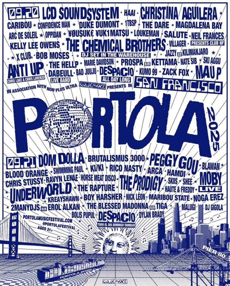Portola Festival 2025 Has LCD Soundsystem, The Dare, Christina Aguilera, Underworld, & More