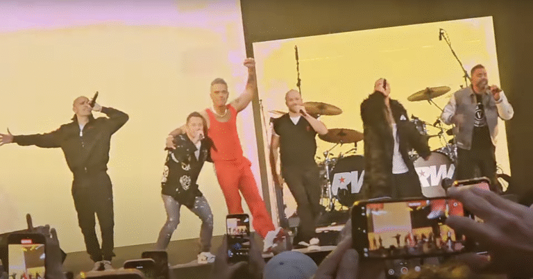 Robbie Williams Reunites All Five Members Of Boy Band 5ive For The First Time In 25 Years