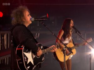 Watch The Cure’s Robert Smith Join Olivia Rodrigo For Two Songs At Glastonbury