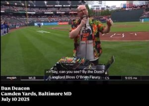 Watch Dan Deacon’s Unique “Star-Spangled Banner” Performance At The Baltimore Orioles Game