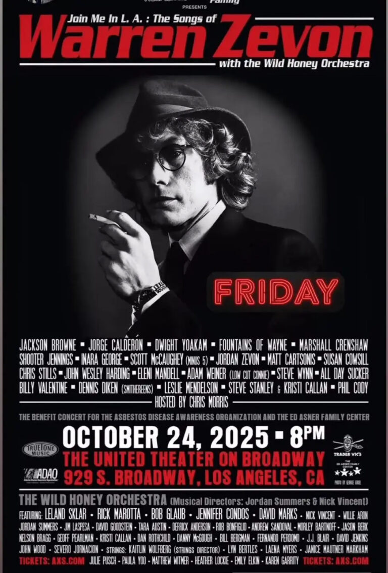 Watch Jackson Browne, Fountains Of Wayne, Marshall Crenshaw, & More Cover Warren Zevon At LA Tribute Concert