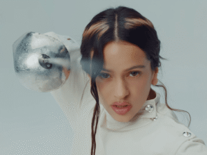 Rosalía Tries Her Hand at Fencing and Ice Skating in “La Perla” Video