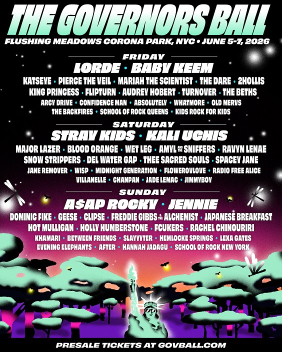 Governors Ball Announces 2026 Lineup
