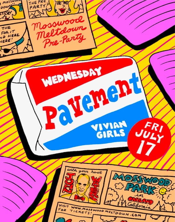 Mosswood Meltdown Announces 2026 Pre-Party With Pavement, Wednesday, & Vivian Girls